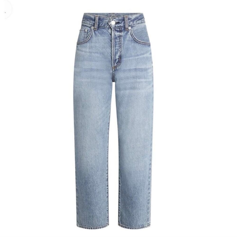NWT AG Adriano Goldschmied Daily Blue Hype Straight Crop Jeans Monsoon Blue 31